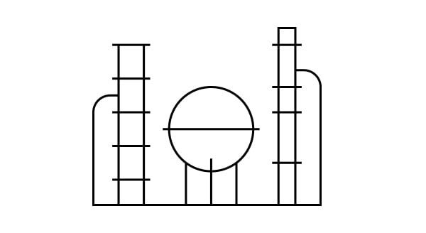 Petrochemical less space